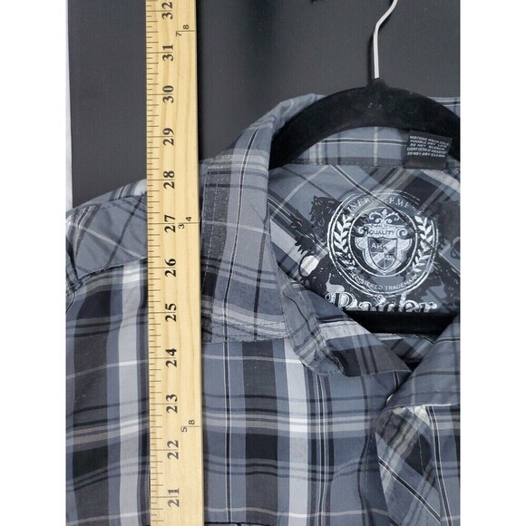 1948 Raider Jean Co Plaid Western Shirt Size Large Pearl Snap Button Down Shirt - Picture 7 of 7